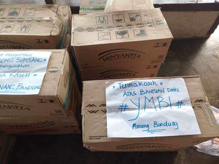 LAPORAN PENYALURAN DANA BENCANA  YMBI DI ANDURING KAYU TANAM