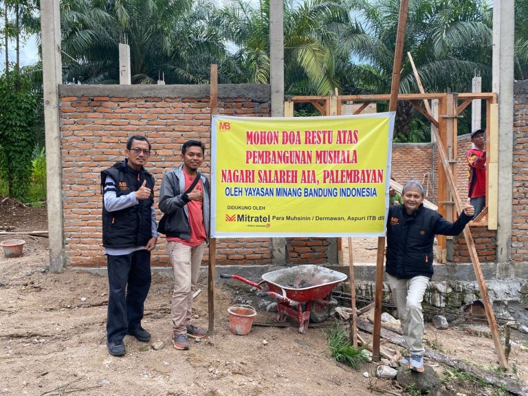 Pembangunan Musholla di Selareh Aia Sudah Mencapai 40%